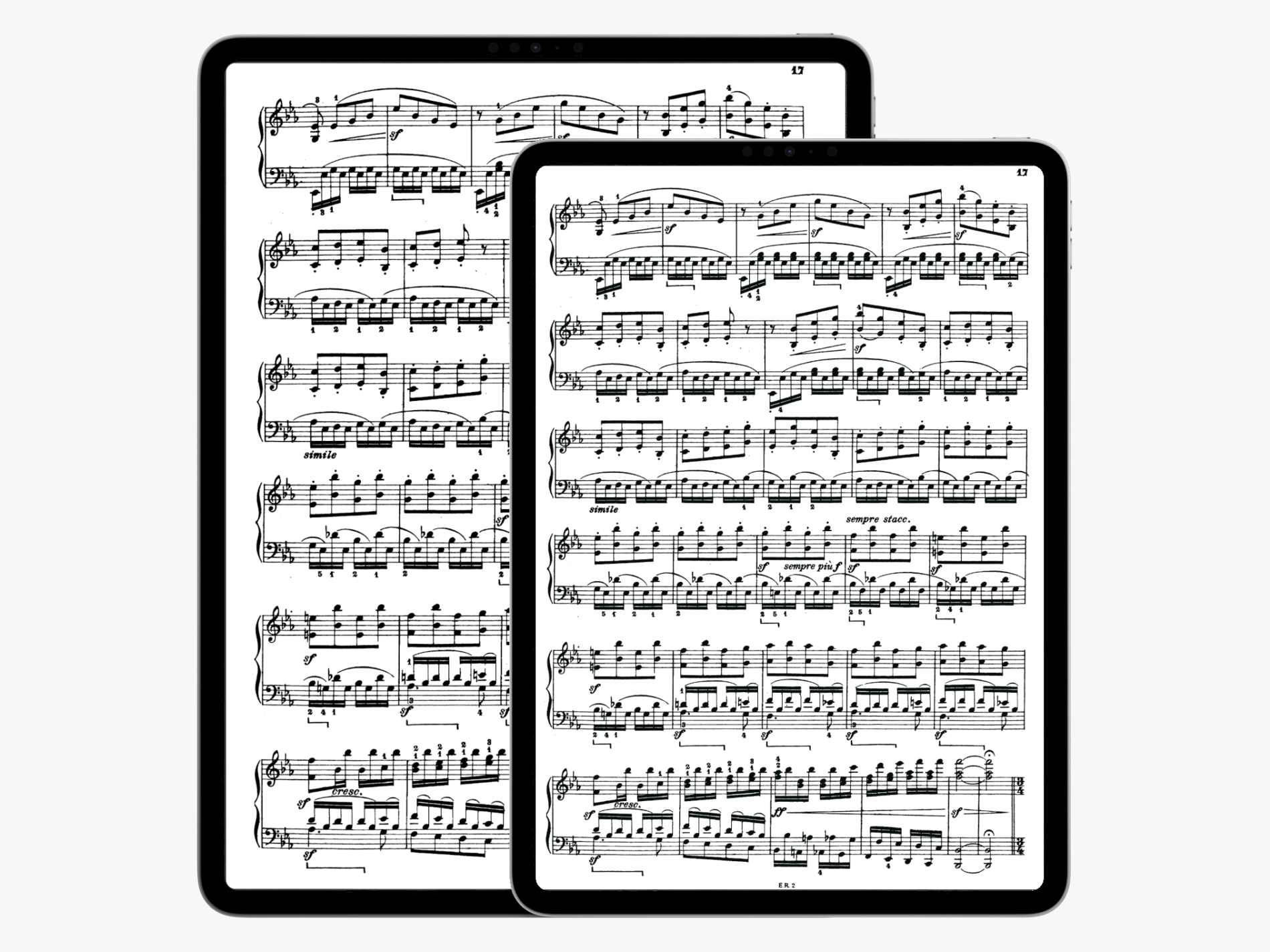 Apple iPad Pro 12,9 vs 11 Zoll für Musik (Noten, Partituren und Stimmen mit forScore)