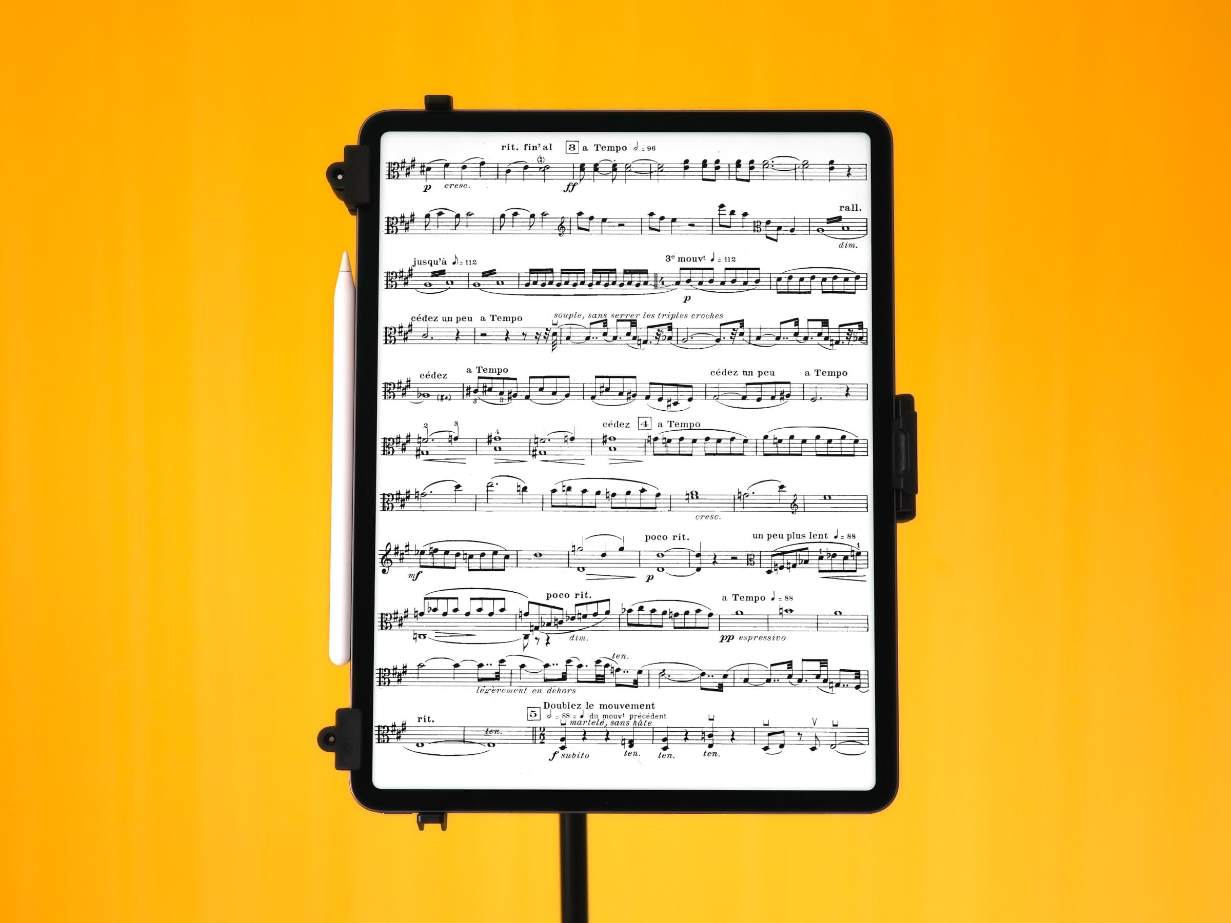 Noten (Musiknoten) auf Apple iPad Pro 12,9-Zoll (4x3)