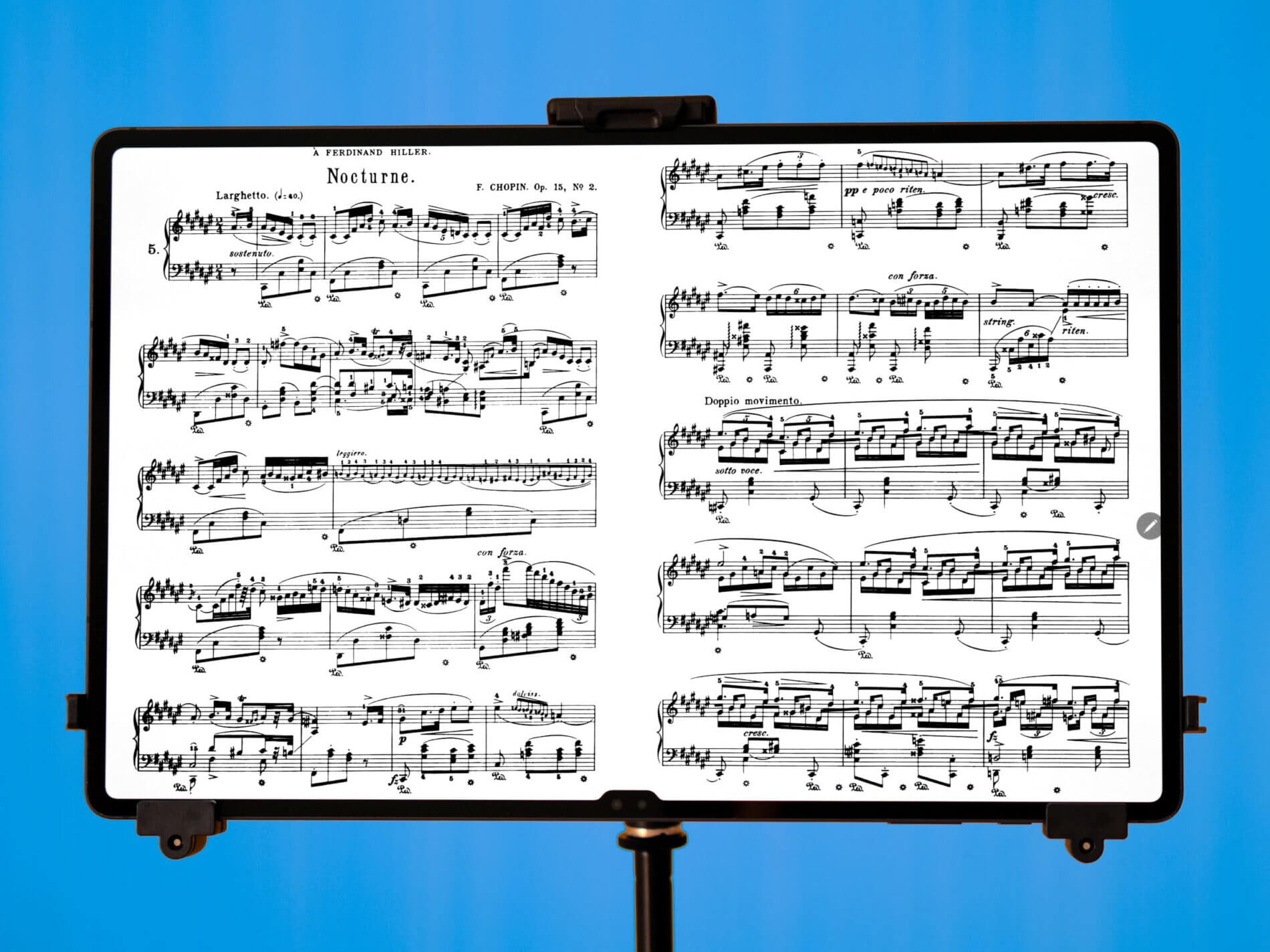 Noten (Musiknoten) auf dem Samsung Galaxy Tab S9 Ultra