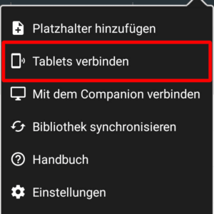 Zwei bzw. mehrere Tablets oder iPads verbinden mit MobileSheets